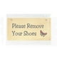 thumbnail image 3 of Placa de puerta de madera para colgar en la puerta, "Por favor, quítese los zapatos", ideal para cafeterías, tiendas y hogares., 3 of 7