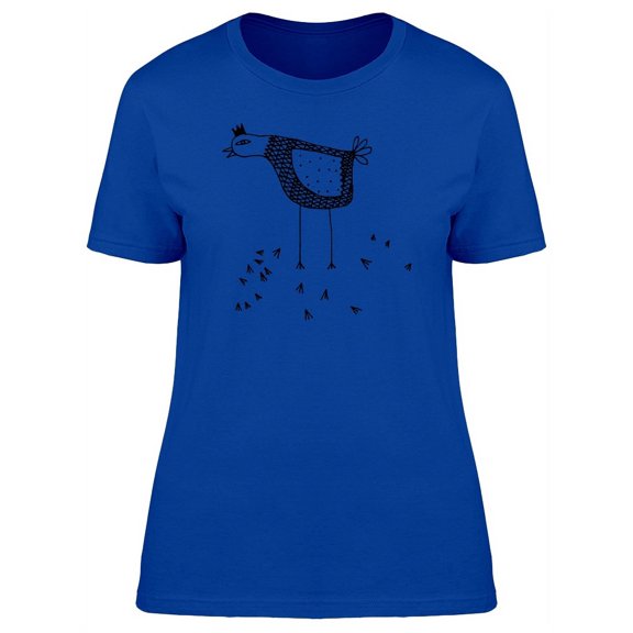 Ethnic Bird With Pawprints T-Shirt Women -Image by Shutterstock, Female XX-Large