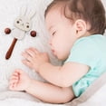 thumbnail image 2 of Wooden Baby Rattle Toy, Easy‑Grasp Ergonomic Handle, BPA‑Free Safe Natural Timber, Infant Sensory Teething Toy, Early Educational Hand Shaking Developmental Toy, for Newborn Boy Girl Gift, 2 of 7