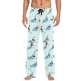 thumbnail image 7 of FORMRS Mens Pajama Pants with Pockets Sleepwear Lounge Bottoms Sizes S-2XL, Ice Hockey, 7 of 7