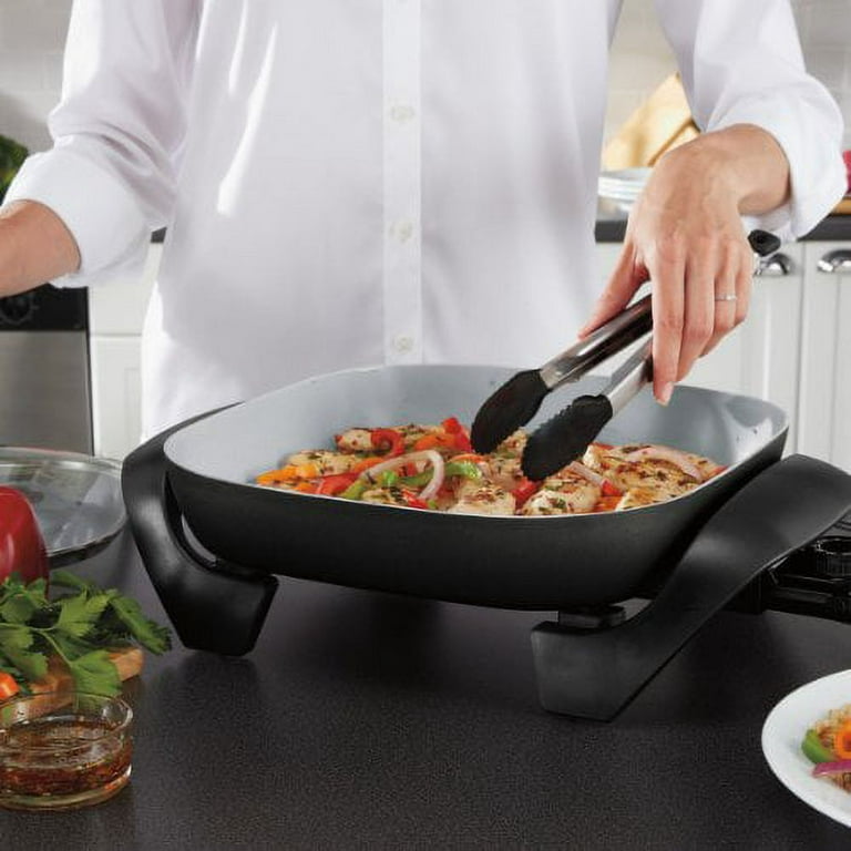 Oster® DiamondForce™ Strain & Pour Electric Skillet , 12 Inch x 12