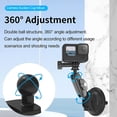 thumbnail image 2 of REYGEAK Support à Ventouse en Alliage d'Aluminium pour Gopro 11/10/9, Rotation 360° Robuste avec Filetage 1/4 pour Gopro Hero, 2 of 4
