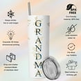 thumbnail image 5 of Gifts for Grandma Grandmother Grammy Birthday Mother''s Day&Christmas Gift from Grandson Granddaughter - Stainless Steel Tumbler Coffee Insulated Travel Reusable Cup With Straw Leakproof Flip Present, 5 of 6