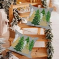 thumbnail image 5 of Christmas Pillow Covers 16x16 Inch Set of 2 Christmas Tree Grey Decorative Throw Pillow Covers Winter Holiday Cushion Cases Decor for Home Couch Sofa, 5 of 6