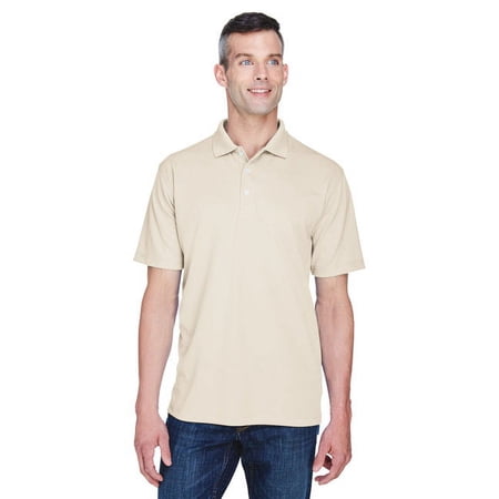 Men s Cool & Dry Stain-Release Performance Polo - STONE - 4XL
