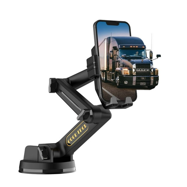 Soporte para teléfono de camión WUITIN, brazo largo de 43 cm para todos los teléfonos