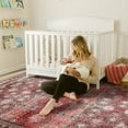 thumbnail image 2 of Balacho Elegant Vintage Boho Distressed Faux Wool Area Rug, 6' x 9', Red, 2 of 8