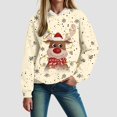 thumbnail image 2 of Futezty Women Christmas Sweatshirt Xmas Fleece Warm Vacation Tunic Sweater Shirt Graphic Pullover Top, 2 of 6