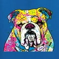 thumbnail image 5 of Wild Bobby Dean Russo Neon Colorful Pug Dog The Bulldog Dog Lover Women Graphic Tee, Royal, X-Large, 5 of 5