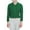 Kelly Green, variant on Yemak Women's 3/4 Sleeve Button Down Collar Sweater Cardigan Knitted Jacket MK8281