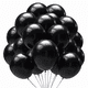 thumbnail image 1 of Pack De 100 Globos De Látex Para Bodas Y Fiestas, Negro, 1 of 5
