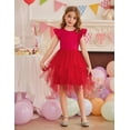 thumbnail image 3 of Arshiner Toddler Tutu Dress Little Girls Irregular Tulle Princess Birthday Party Formal Dresses, 3 of 6