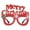 B 4E5, variant on Qonioi Glittering Santa Face Eyewear, Christmas Festival Photo Booth Props for Party Gatherings, Festive Optical Frames