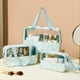 thumbnail image 3 of , Juego de Transparente, 3 Piezas de para Productos de Cuidado de la Piel, Bolsa de Lavado Portátil, Bolsa de Ducha e, 3 of 5