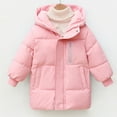 thumbnail image 4 of Boy Winter Coat,Kids Puffer Jacket Mid-Length with Trim Hood Warm Windproof Boys' Outerwear Jackets Coats Grils Winter Coats Size 10-11 Years, 4 of 5
