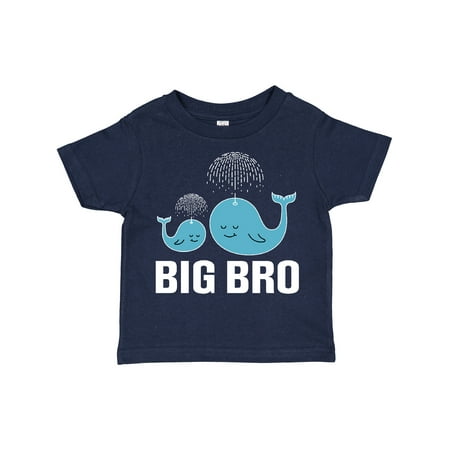 

Inktastic Big Bro Boys Brother Announcement Whale Gift Toddler Boy or Toddler Girl T-Shirt