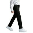 thumbnail image 3 of Kids Boy Uniform Pants Pull On Chino Pants With Pockets Straight Pants Black Uniform Pants Back To School Outfits Kids Boys Clothes 9-10 Years, 3 of 8