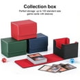 thumbnail image 4 of kurtrusly Trading Card Storage Box with Lid Holder Large Capacity Organizer Gaming Cases Container Carrying Organization for Adults Green, 4 of 6