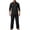 Black, variant on Mens Shirts Casual 2 Piece Long Sleeve Button Down Cuban Shirt and Pants Set Summer Beach Outfits (Black,S)