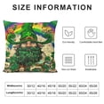 thumbnail image 6 of Jiayy  St. Patrick's Day Throw Pillow Covers Set of 2, Lucky Shamrock Truck Spring Farmhouse Holiday Green Cushion Case for Home Sofa Couch Decoration, 6 of 6