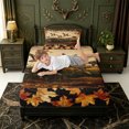 thumbnail image 4 of Manfei Watercolor Mallard Duck Twin Sheets,Rustic Animal Bedding,3 Pieces,1 Flat Sheet,1 Fitted Sheet and 1 Pillowcase, 4 of 6