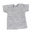 thumbnail image 3 of TISHITA 1/6 Female Action Figure Short T Shirt Easy to Wear Practical Female Clothes Gray, 3 of 8