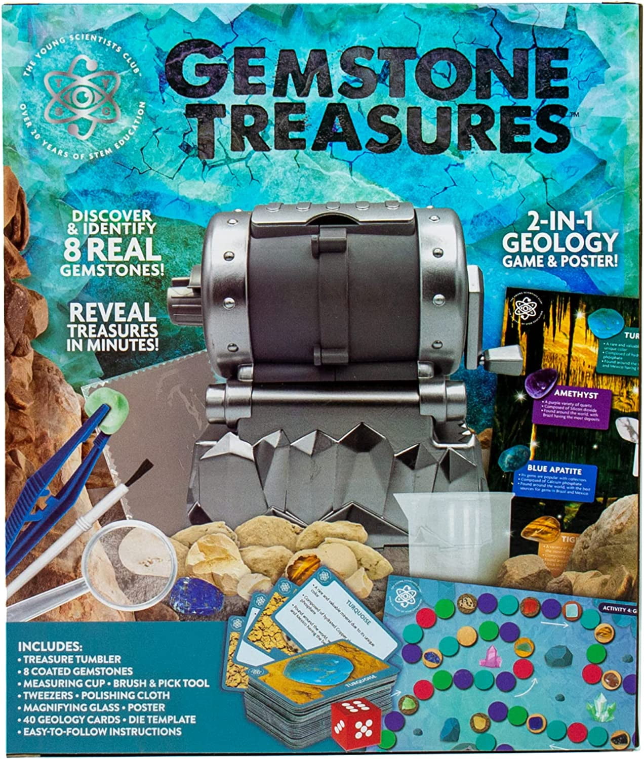 The Young Scientists Club Gemstone Treasures, Boys and Girls, Child, Ages 6+