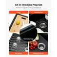 thumbnail image 4 of VEVOR 30 inch Granite Kitchen Sink Undermount Single Bowl Drop-In Basin for RV Bar, 4 of 9