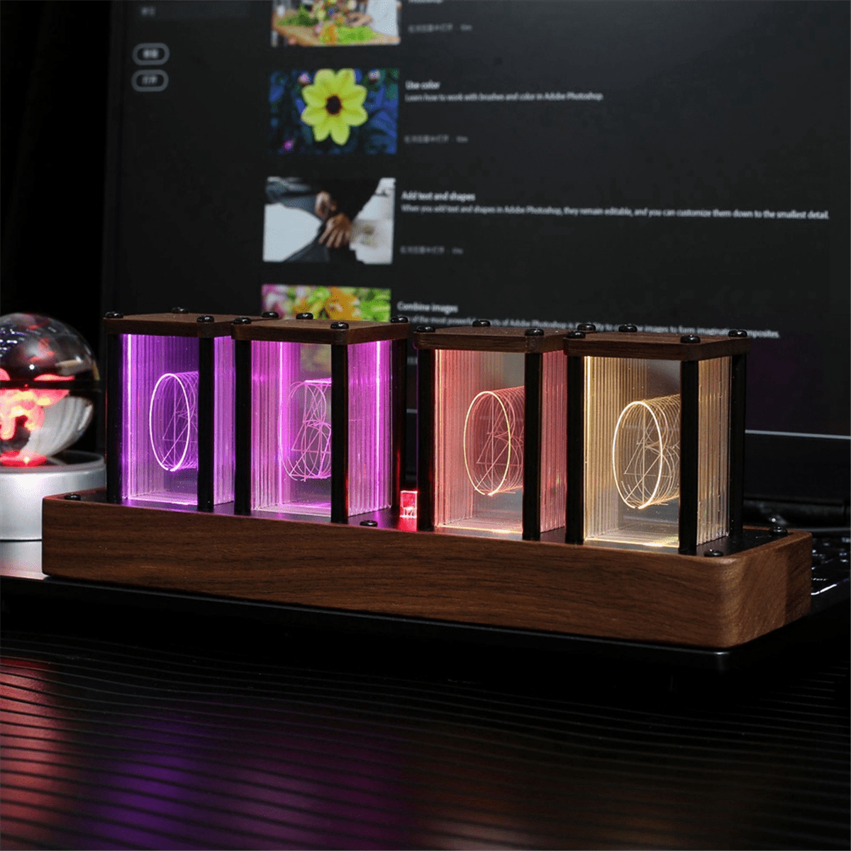 Nixie Tube Clock Digital, 12/24H Display, Wifi Time Calibration and Alarm
