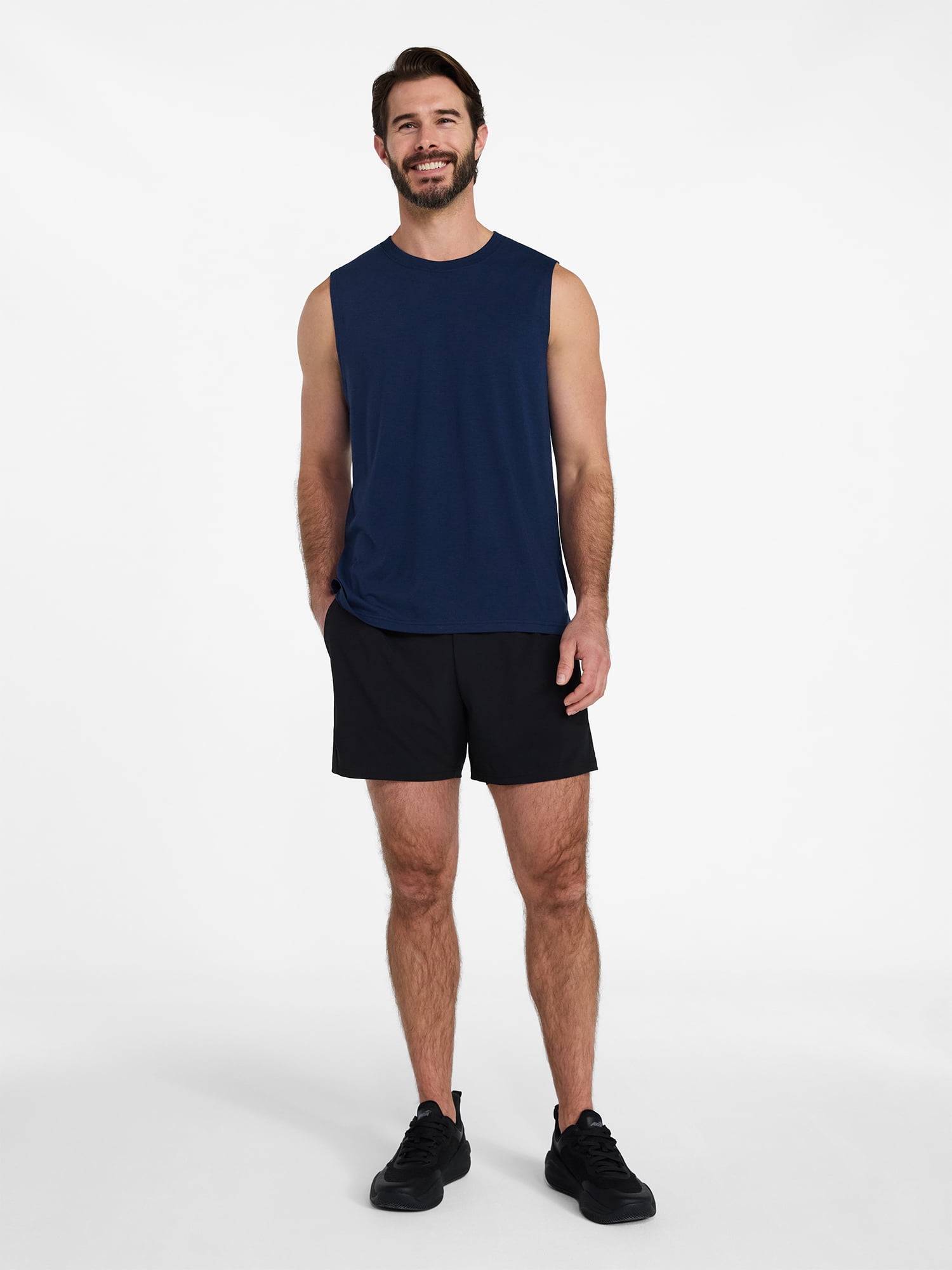Athletic Works Men's and Men's Big & Tall Tri-Blend Muscle Tee, Sizes XS-4XLT