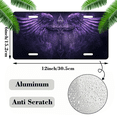 thumbnail image 2 of 1 Pcs 2D Flat License Plate Covers & Frames, Winged Cross For Decorative Front, Waterproof For Decoration Aluminum License Plate Covers & Frames Cover For Men Women, 12" X 6", 2 of 7