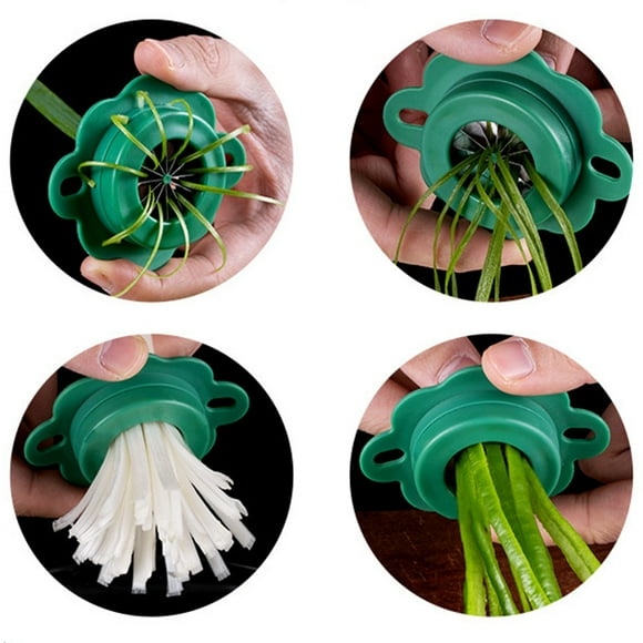 Spring Onion Cutter Stainless Steel Onion Wire Cutter Household Kitchen Shredder Sharp Onion Cutter Shaper