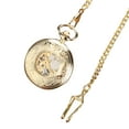 thumbnail image 3 of Vintage Manual Mechanical Pocket Watch Roman Character Pocket Watch for Men Women, 3 of 7