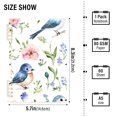 thumbnail image 3 of Haosy Watercolor Bluebirds and Wildflowers Notebooks 1-subject Journal 60 Sheets A5 College Ruled Paper Detachable Ring 8.3"x5.7", 3 of 8