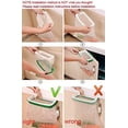 thumbnail image 7 of Over the Cabinet Plastic Trash Bag Holder for Kitchen, Under Sink Trash Can, Grocery Bag Holder for RV,Bathroom, Dorm Room, Office 8.6"x 4.9", 7 of 7