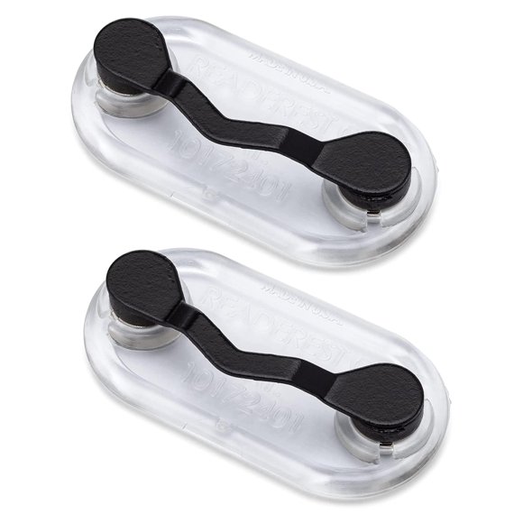 Set de 2 porta anteojos magnéticos Readerest, negro