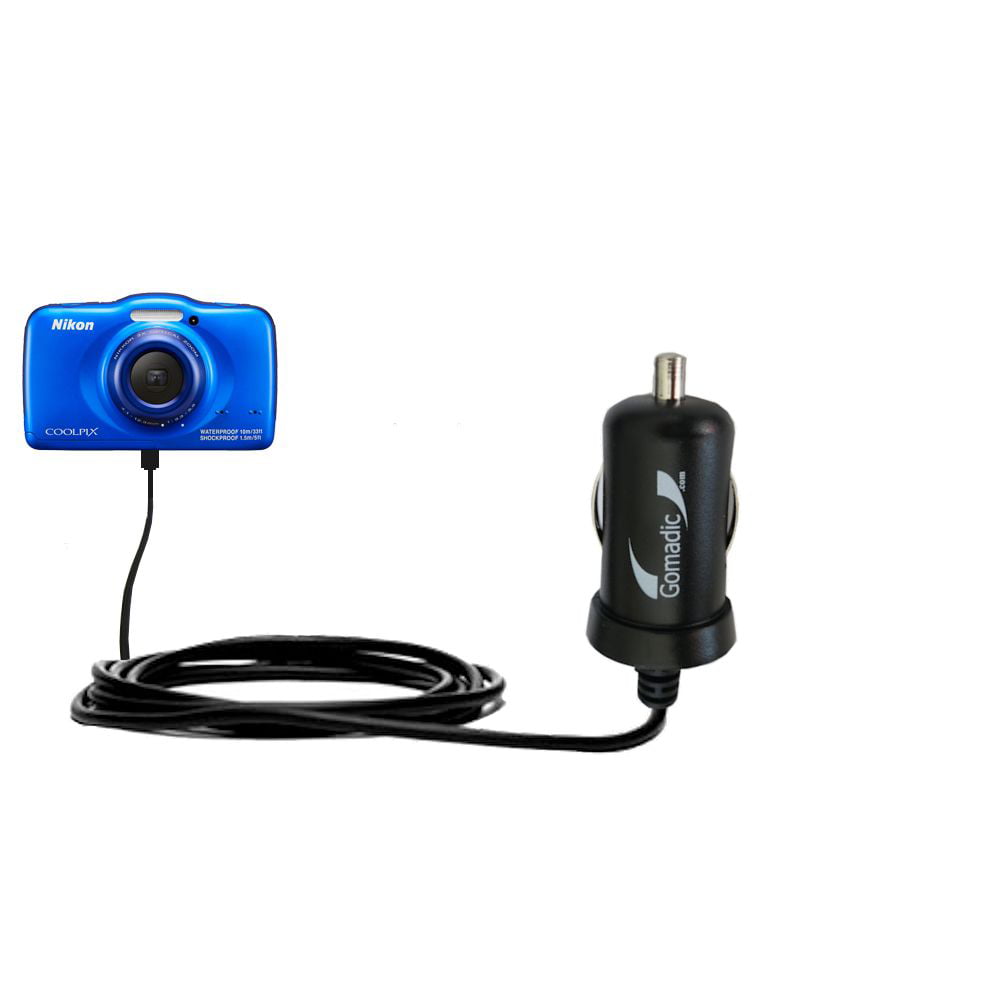 Gomadic Intelligent Compact Car / DC Charger suitable for Nikon Coolpix S32 - 2A / 10W power at half the size. Uses Gomadic TipExchange Techn - Walmart.com