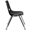 thumbnail image 3 of Chaise coquille empilable et ergonomique noire Flash Furniture de la collection Hercules de, 3 of 9