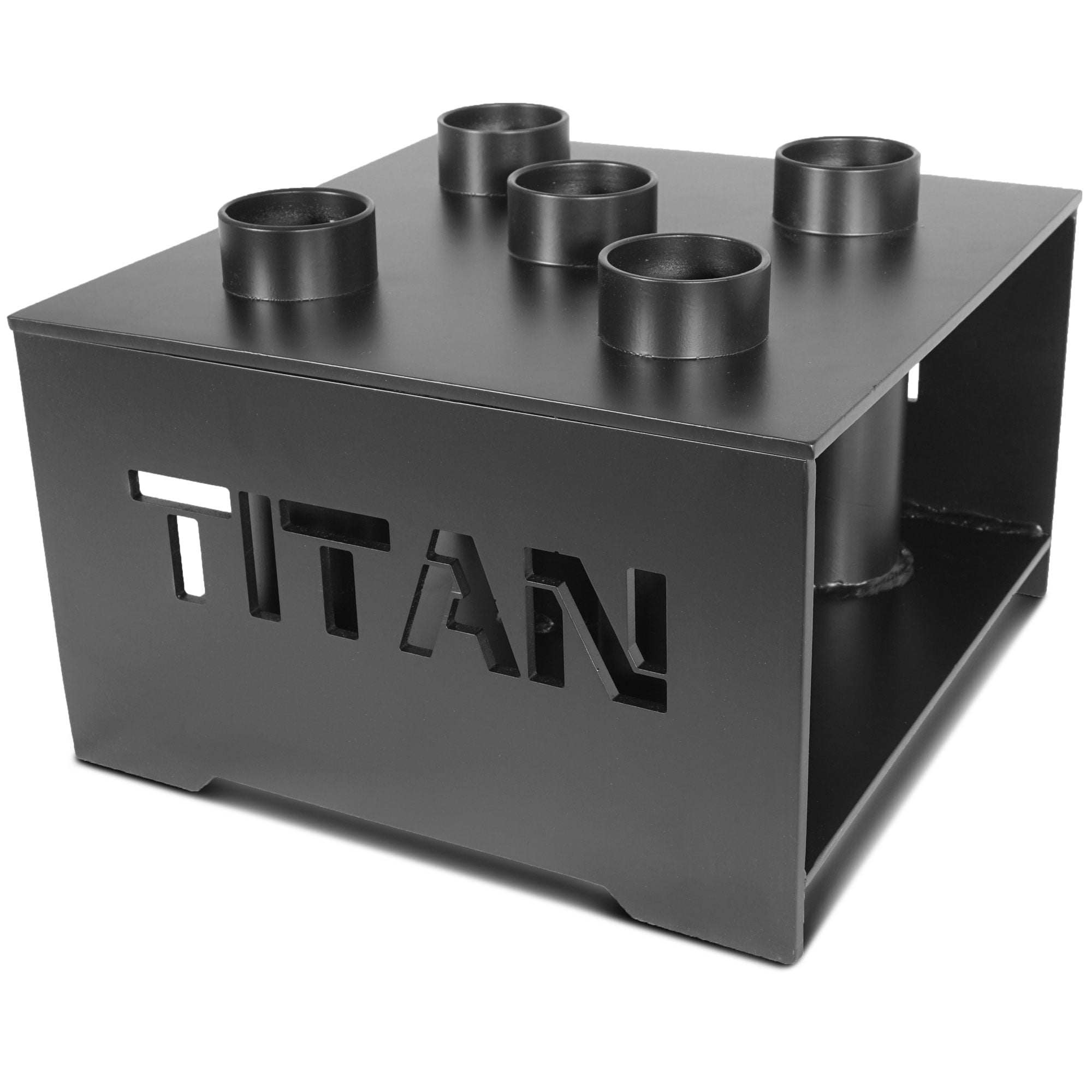 Titan Fitness Deluxe Olympic Barbell 5 Bar Holder Vertical Storage Rack 12"x12" by Titan Fitness