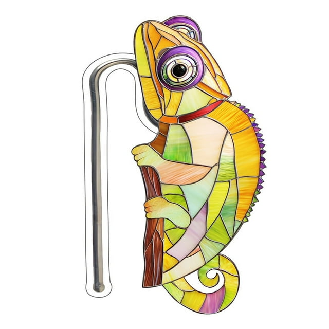 Acrylic Stake Decorative Card Slot for Potted Garden Reptile Themed Ornament Handmade Unique Design