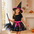 thumbnail image 7 of Women Halloween Costume Outfit With Tulle Skirt, Witch Hat And Coordinated Accessories For Costume Parties, Dance Events, Stage Performances, Photo Sessions, Parades And Dress Up Events, 7 of 7