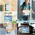 thumbnail image 3 of ROISKIN for iPad Air 11 inch Case M2 2024 with HD Screen Protector,Shoulder Strap,Pen Holder, Heavy Duty Military Case for iPad Air 11 / Air 6th Generation - Rotating Stand for Kids, 3 of 6