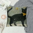 thumbnail image 2 of RUIYC Christmas Pillow Covers Black Cat Decorative Throw Pillow Cover at Quote Saying Pillow Case Cushion Cover Outdoor Pillowslips, 2 of 5