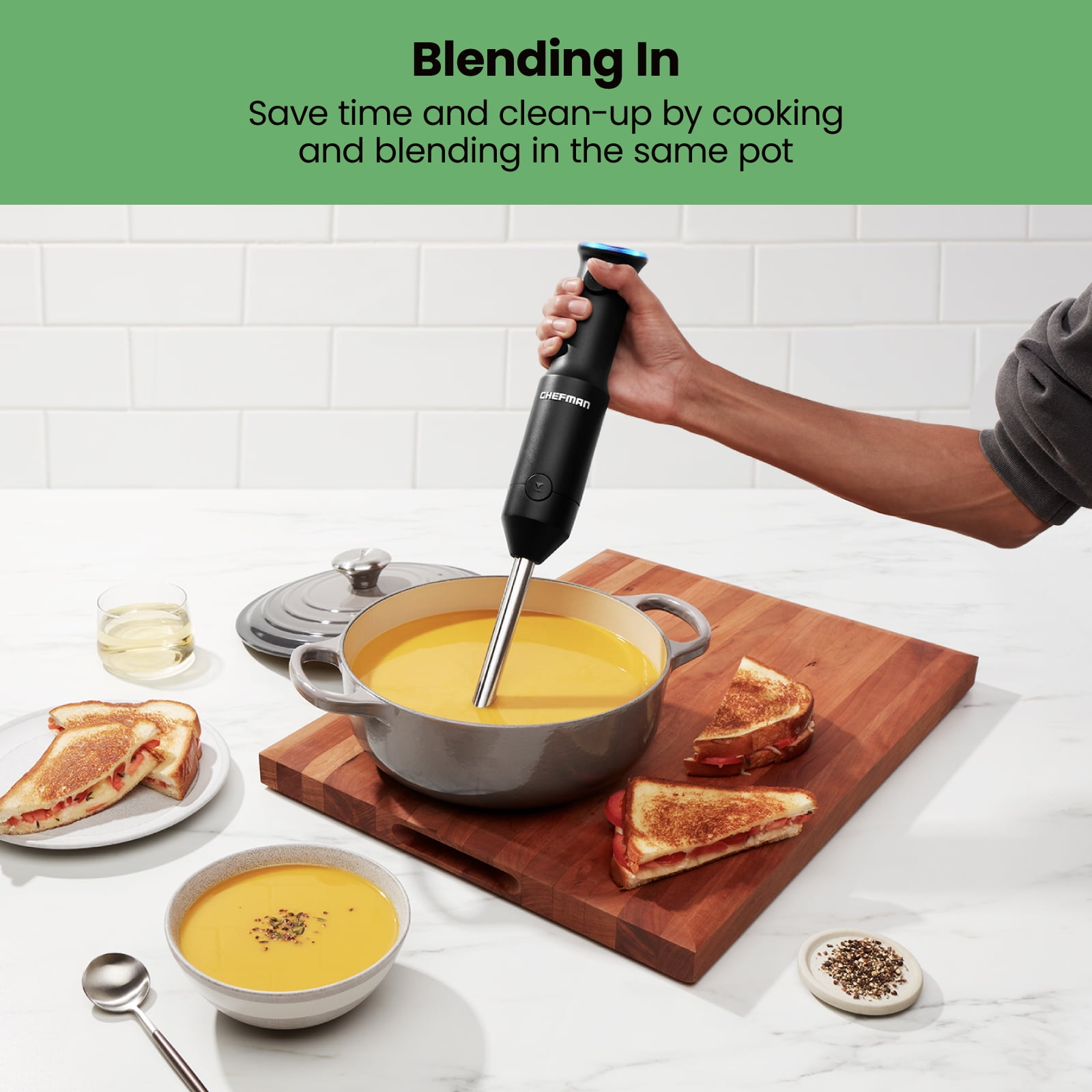 Cordless Immersion Blender: Cordless Hand Blender USB Rechargeable,  21-Speed & 3-Angle Adjustable with 304 Stainless Steel Blades for  Milkshakes 