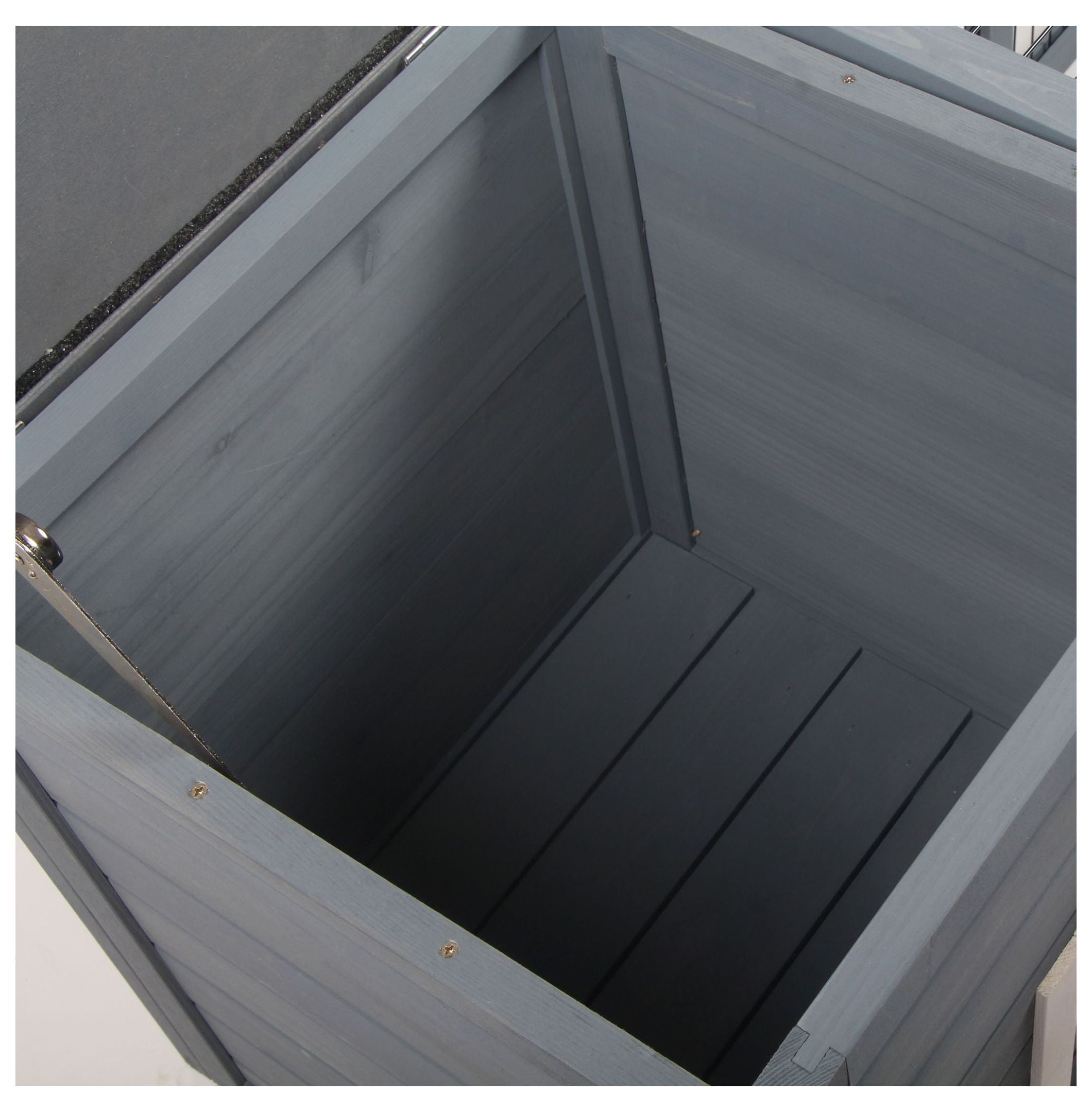 Bunny Hutch Rabbit Cage with Openable Main House, Durable Waterproof Pet House for Rabbits Guinea Pigs, Three Ventilation Doors Design, Gray