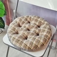 thumbnail image 1 of Floor Mat, Thickened Cushion Round Tatami Mat, 16in Soft Polyester Chair Bench Pad Machine Washable Non-Slip, Yellow, 1 of 6
