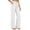White, variant on Lenpel Womens Summer Pants Fashion High Waist Lounge Trousers with Pockets Straight Leg Business Casual Work Slacks