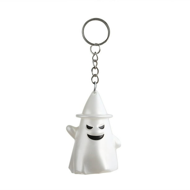 Decoración de Halloween Decoraciones de Halloween Decoración de Halloween Llavero con luz fantasma Truco o trato de Halloween Accesorios para fiestas de Halloween(Buy 2 Get 1 Free)