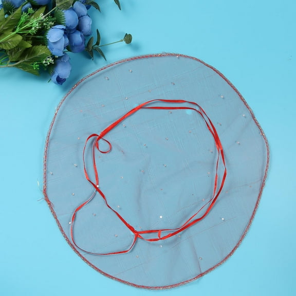 Soimiss 50Pcs Round Red Organza Bags Made of Lightweight Organza for Wedding and Party Favors