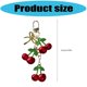 thumbnail image 3 of Fashionable Cherry Key Ring Purse Decoration Everyday Use Fruit Shape Keychain Fashionable Women Handbag Accessory, 3 of 4